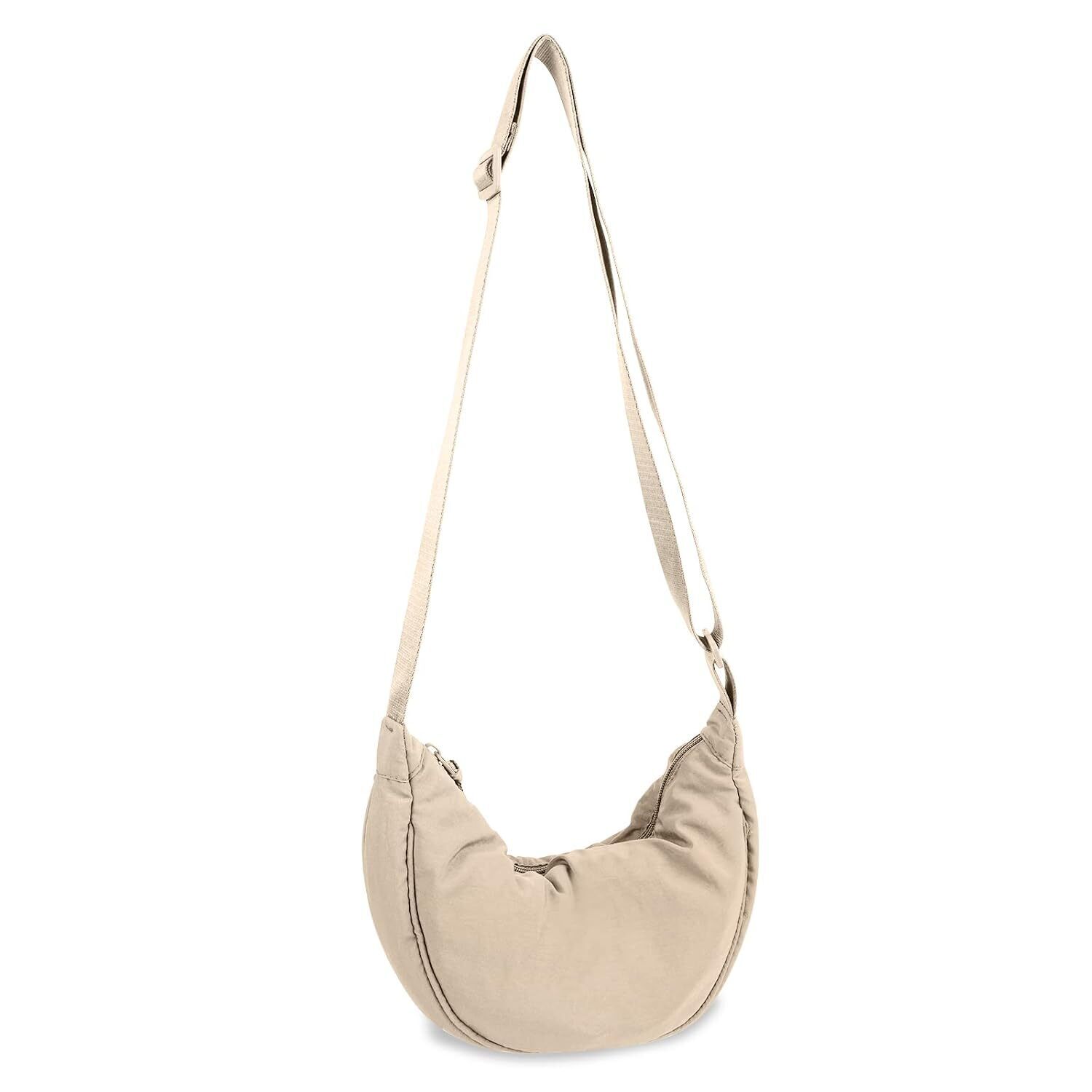 Nylon Crescent Crossbody Bag For Women Purses Trendy Men,Small Travel Sling Bag